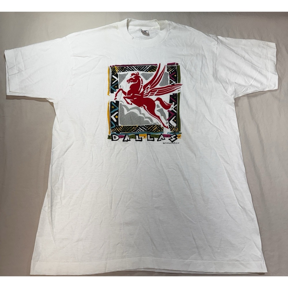 Vintage Dallas Texas T-Shirt XL Fruit Of The Loom USA 90s Dead Stock